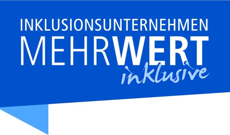 Banner für Inklusionsunternehmen mit Mehrwert inklusive